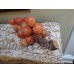 Vintage Very Large  Bunch Stone Alabaster Fruit Grapes With Driftwood Stem   223090038303